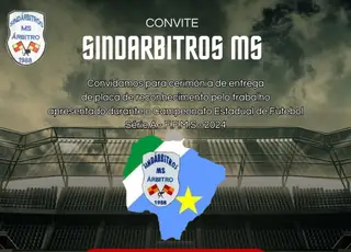 Sindárbitros MS homenageia arbitragem do Campeonato Sul-Mato-Grossense