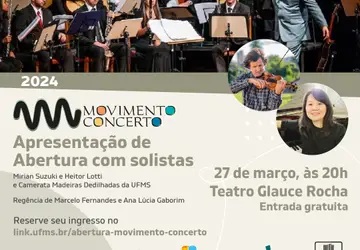 Movimento Concerto abre temporada de 2024 com homenagem a Bach no Teatro Glauce Rocha