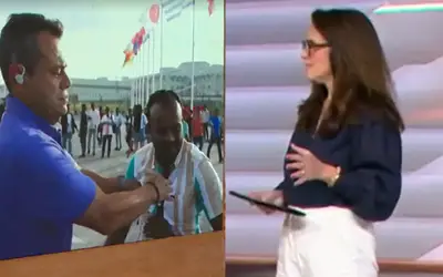 Repórter da Globo dá empurrão ao vivo em torcedor no Catar; assista -  Portal Mais CG